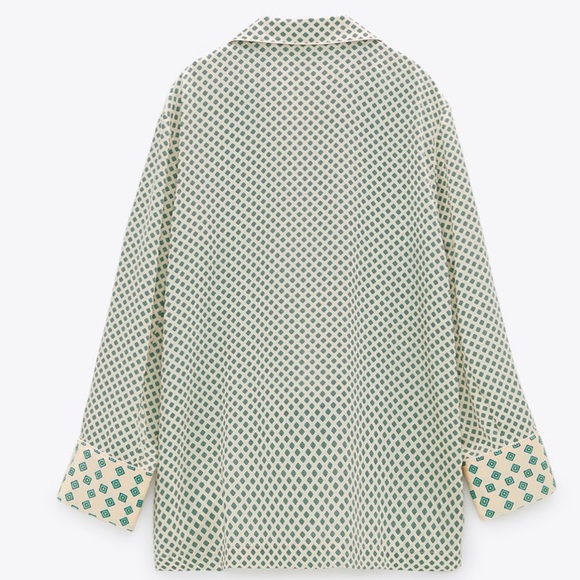 Zara printed pajama top - Picture 8 of 9